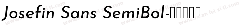 Josefin Sans SemiBol字体转换